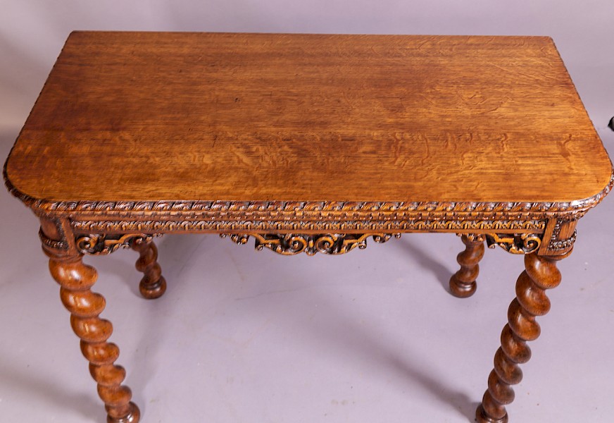 A Super Quality Victorian Games Table in Oak