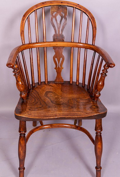 Yew Wood Windsor Chair by Nicholson Rockley