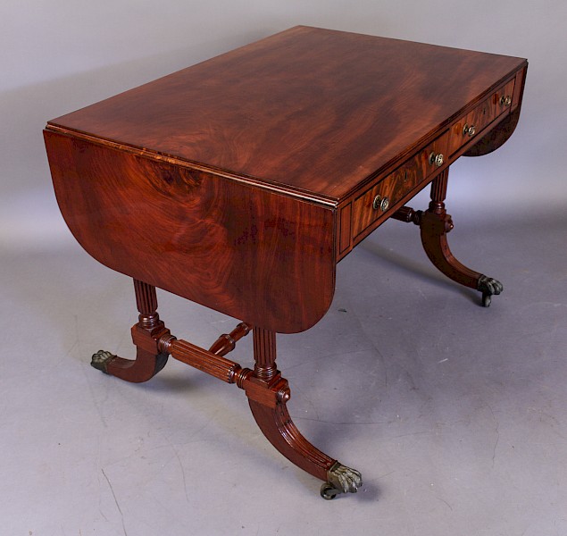 Regency Period Sofa Table in Mahogany