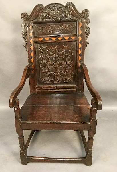 Charles II Wainscot Armchair Yorkshire