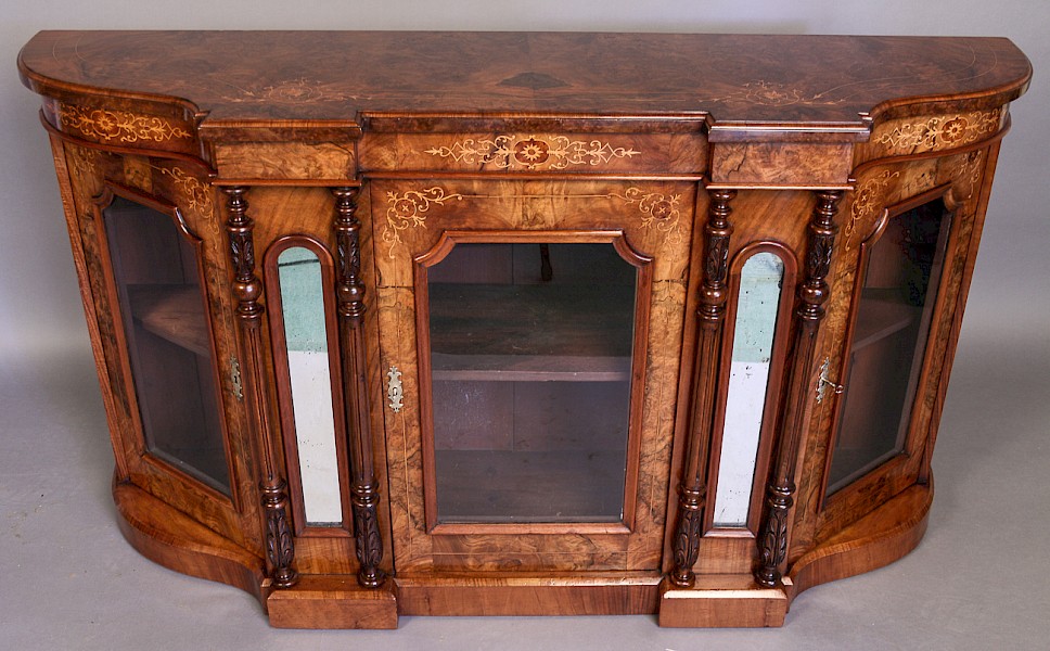 Credenza Victorian Walnut with Inlay