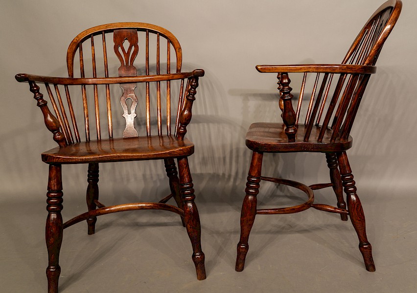 Matching pair of Windsor Chairs by Fred Walker