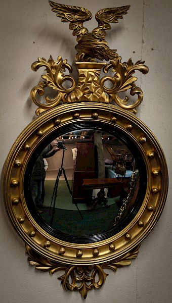 Victorian convex Eagle Mirror
