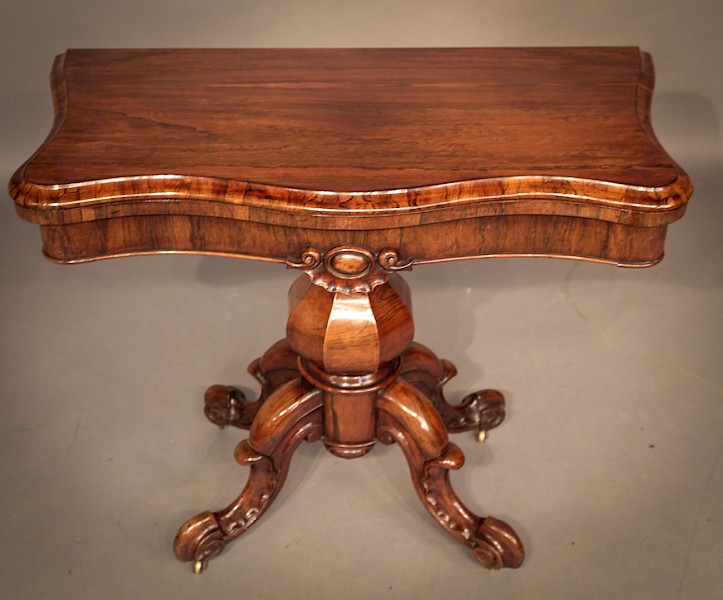 William IV Games Table Rosewood