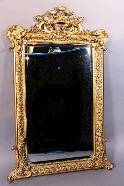 Victorian Gilded Gesso Mirror