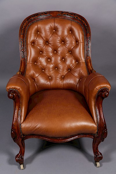 Gentlemans Library Armchair Victorian
