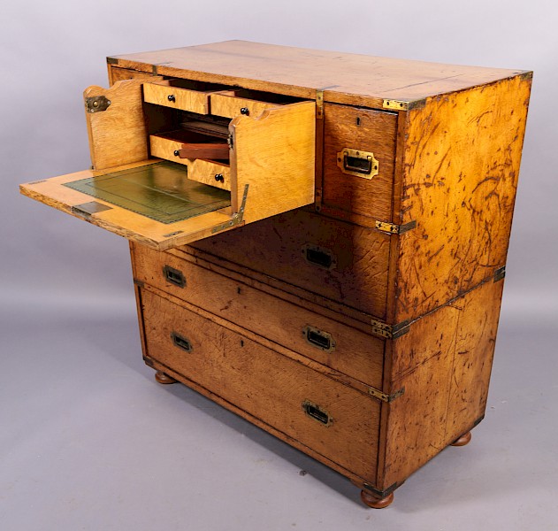 Campaign Chest with Secretair Drawer in Oak