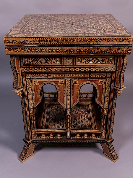 Middle Eastern Games Table Parquetry Inlay