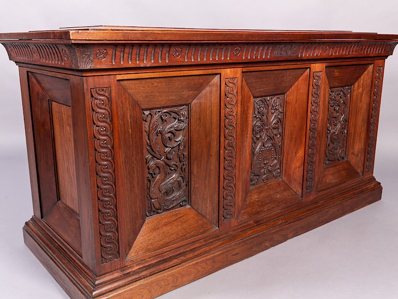 Arts and Crafts Blanket Box dated 1901