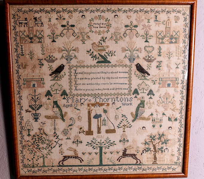 Georgian Needlework Sampler Mary Thornton 1826