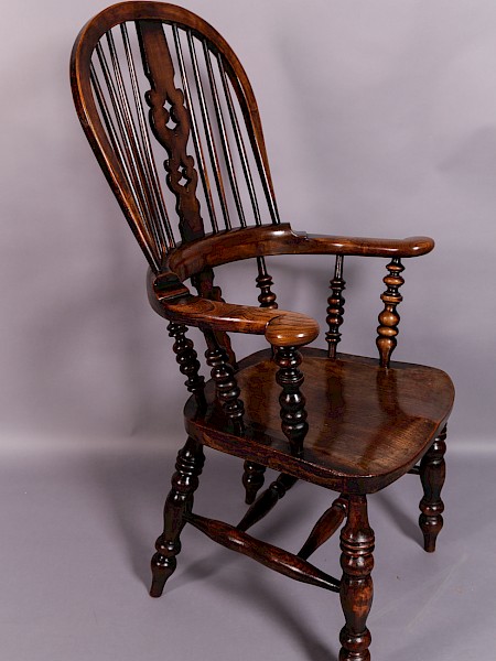 A Victorian Broad Arm Windsor Chair