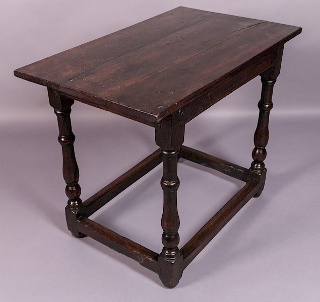 17th century side table in Oak
