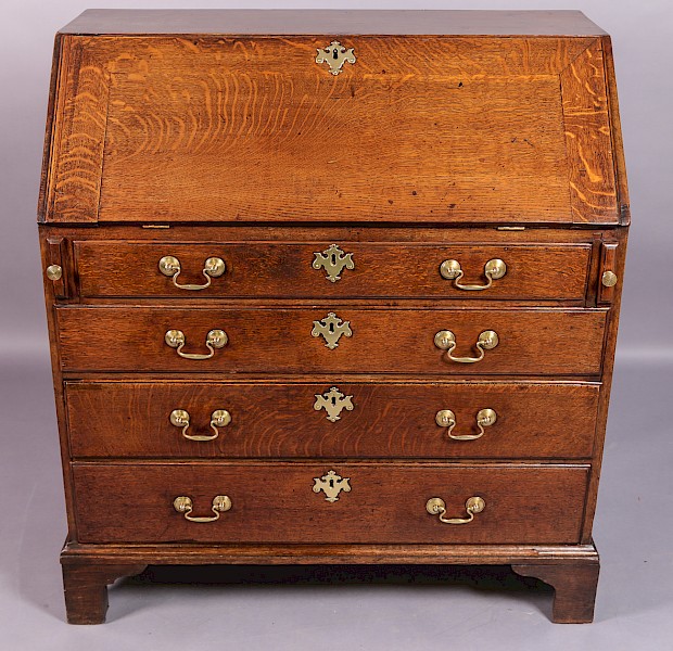 Georgian Oak Bureau 3 feet Wide