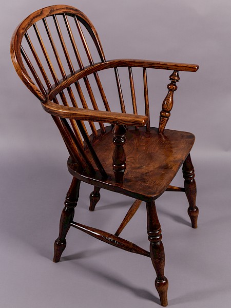 Ash and Elm Stick Back Windsor Chair