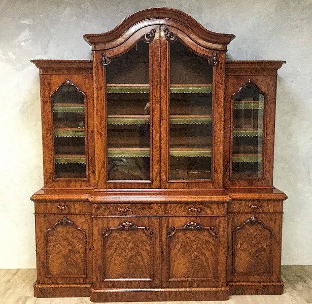 Superb Victorian Mahogany 4 Door Library Bookcase