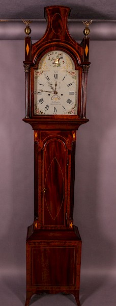 Pagoda top longcase clock 8 day by John Hunter Bridlington