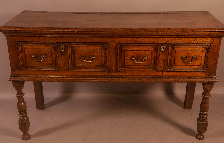 A late 17th early 18th century dresser base