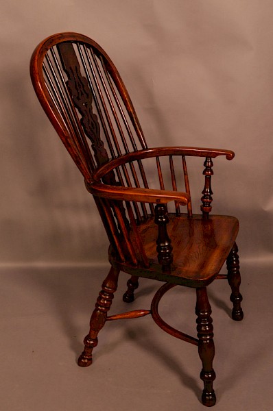 Superb Yew Wood Windsor High Back Chair gabbitas worksop