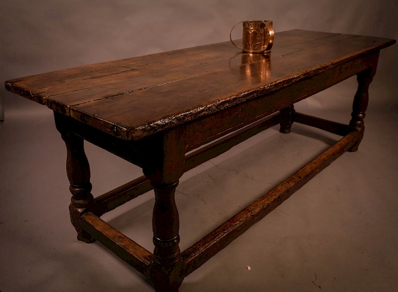 A Good 17th century refectory Table Oak