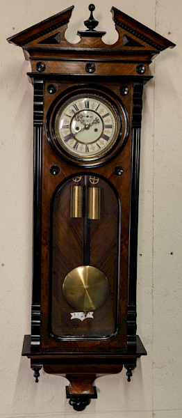 A 19th century Vienna Wall Clock