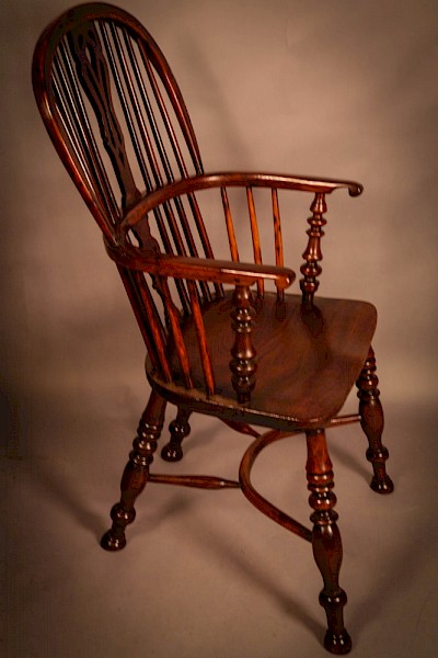 Yew Wood Best Model Windsor Chair c 1840