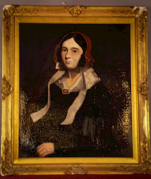 A 19th century Oil on canvas of A Lady