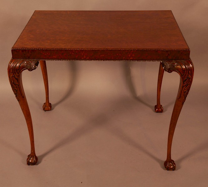 A Super Quality Silver Table Chippendale Style