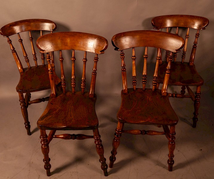 A Harlequin set of 4 Worksop Kitchen Chairs