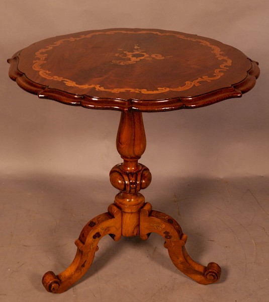 A Good Victorian Inlaid Occasional Table