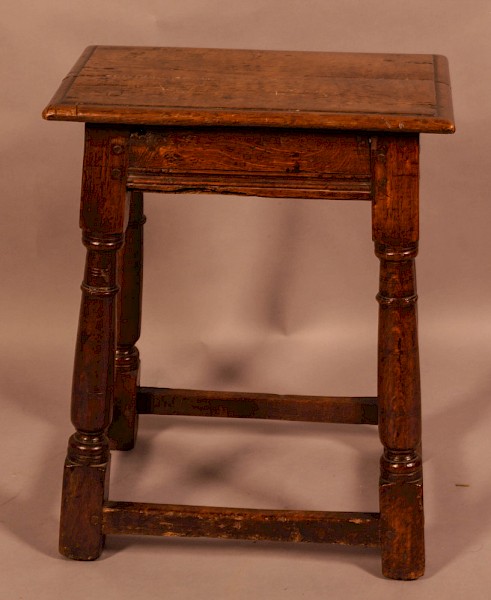 A 17th century Joints Stool