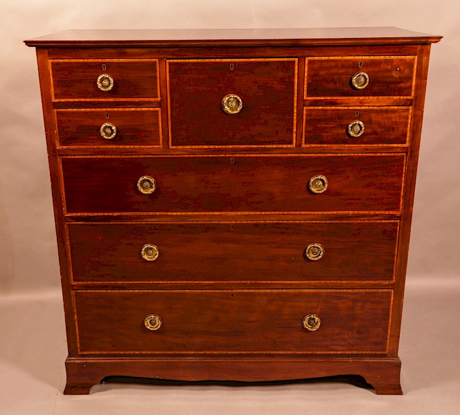 A Massive late Victorian Chest of Drawers in Mahogany