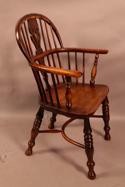 A God Worksop Yew Wood Windsor Chair Gabbitass
