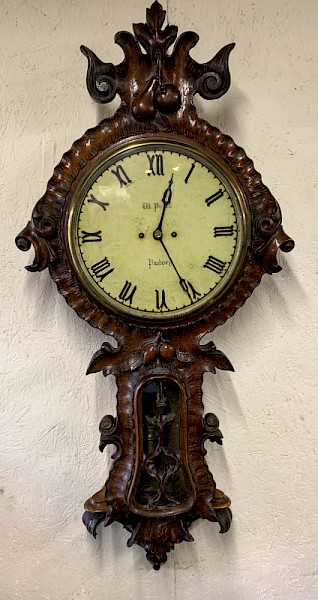 A Rare Tavern Clock by William Potts of Pudsey Leeds