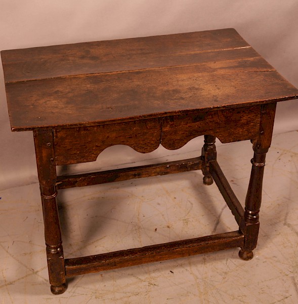 A 17th century Oak Side Table