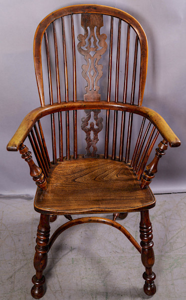 A Super Yew Wood Windsor Chair by Gabbitass