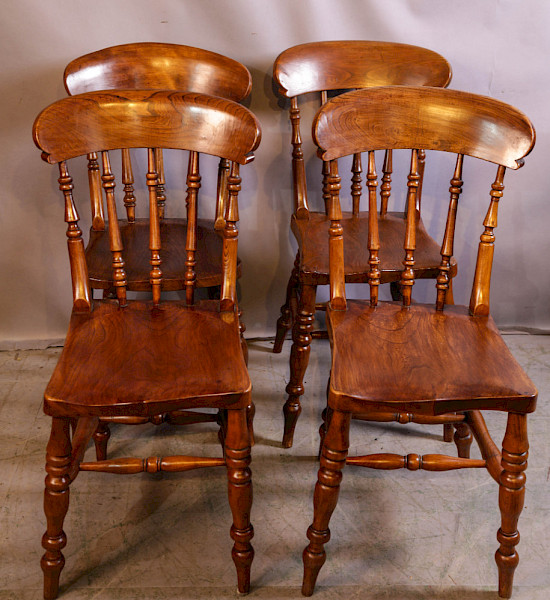 a near set of 6 Worksop made Kitchen Chairs