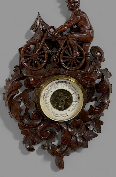 A fabulous Black Forest barometer frame