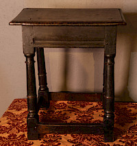 A Good untouched Oak Joint Stool  C 1640
